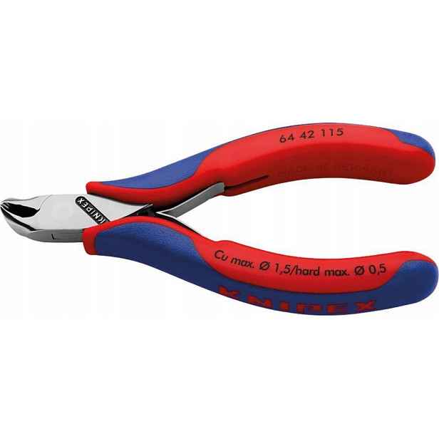 Šikmé kleště pro elektroniky s malým zkosením 115mm Knipex