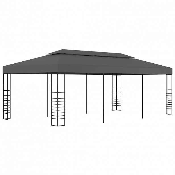 vidaXL Altán 3 x 6 m antracitový