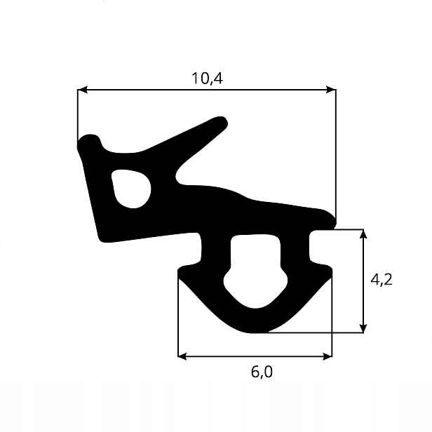 Těsnění oken Pvc Veka S-1126 100 m