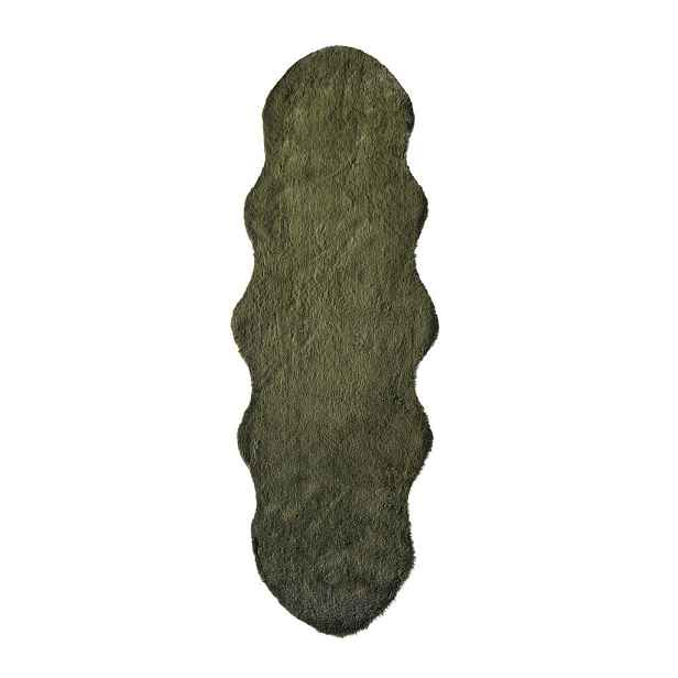 Ambia Home UMĚLÁ KOŽEŠINA, 60/180 cm, zelená