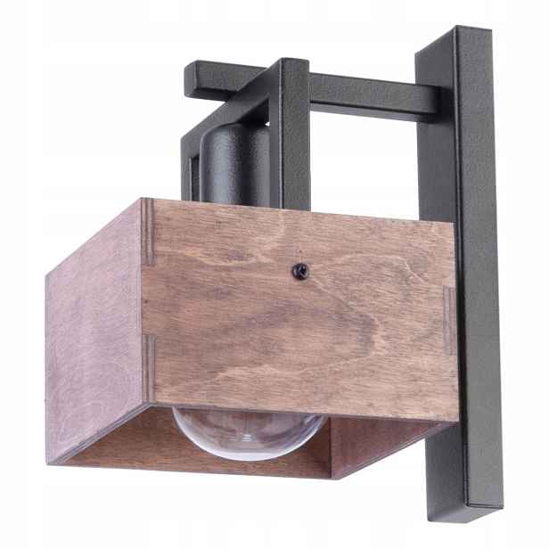 Nástěnné svítidlo Dakota Černá Ocel Lakované 1xE27 15W pro Sigma Lighting