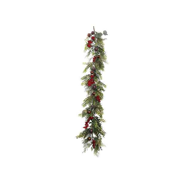Řetěz Vánoční Girlanda Pe Dekorovaná 150 cm Ozdoba Na Dokoráci 47248R
