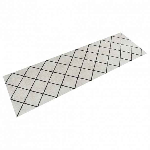 vidaXL Kuchyňský koberec omyvatelný Čtverec 60 x 180 cm samet