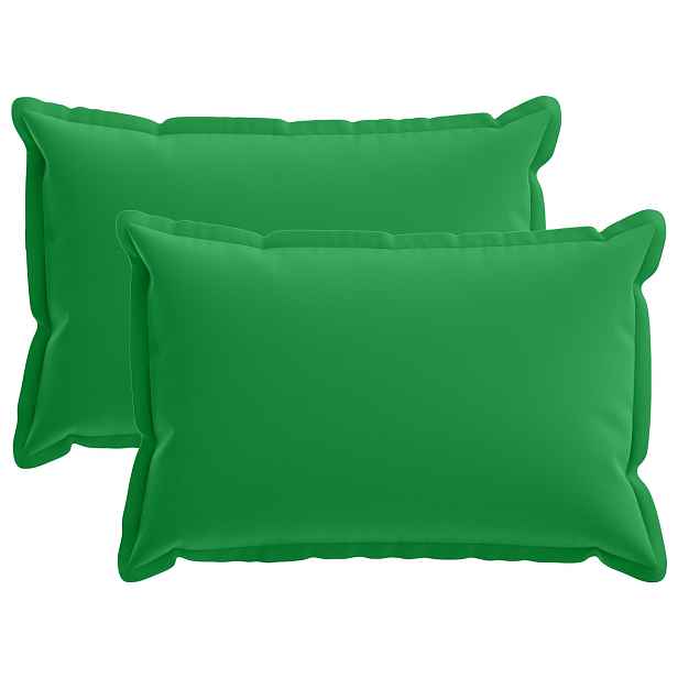 vidaXL Polštář 2 ks HOUTEN Zelená 50 x 70 cm Polyester