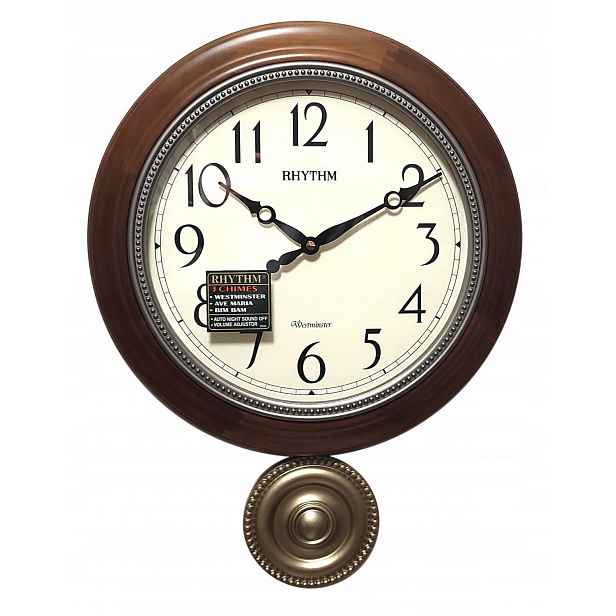Nástěnné Hodiny Rhythm 37 cm Westminster Kuranty