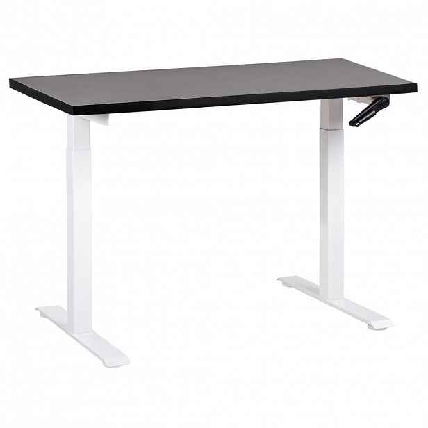 Beliani PSACÍ STŮL černobílý 120/72 cm manuální výškově nastavitelný Destin III
