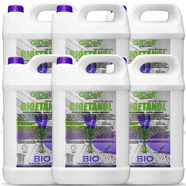 Bioetanol do krbu 6x 5L vůně levandule biopalivo