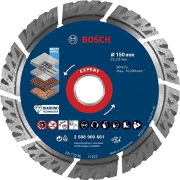 Diamantový dělicí kotouč Bosch Expert MultiMaterial 150x22,23 mm 2608900661
