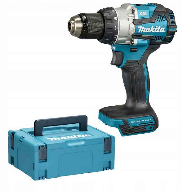 Příklepový šroubovák 18V 73 Nm Lxt Bl 2 rychlostní stupně Body DHP489ZJ Makita Makpac