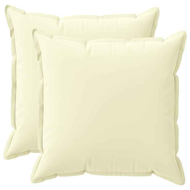 vidaXL Polštář 2 ks HOUTEN Krémová 55 x 55 cm Polyester