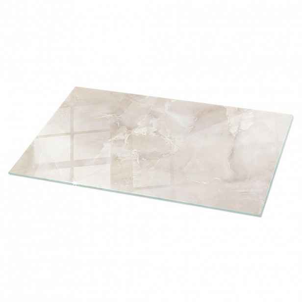 TULUP SKLENĚNÁ DESKA 100x50 cm Vzor mramorové struktury
