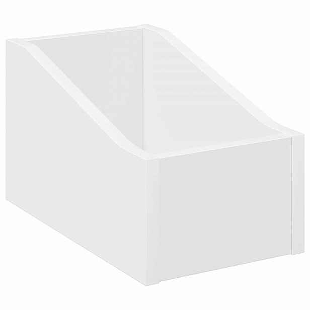 vidaXL Krabice na LP desky Bílá 18 x 32 x 18 cm Kompozitní dřevo