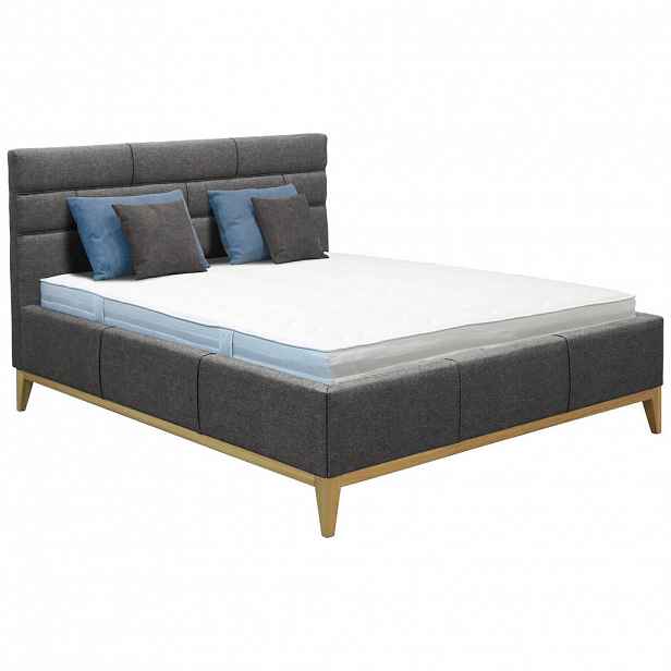 Welnova ČALOUNĚNÁ POSTEL, 180/200 cm, šedá