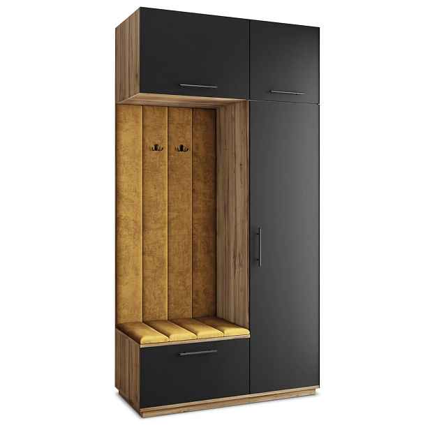 MASSENO MODERNÍ PŘEDSÍŇOVÁ SESTAVA REMA, 120/240/60 cm, dub Wotan