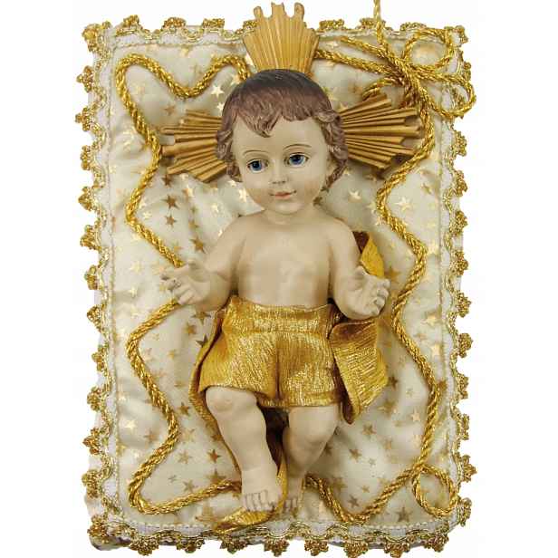 Figurka Dítě Ježíšek Na Polštářku – 24 x 18 cm