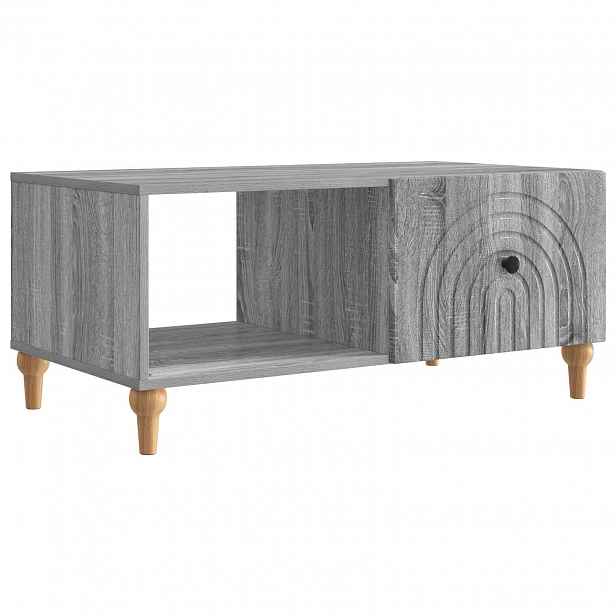 vidaXL Konferenční stolek Šedá sonoma 90 x 50 x 40 cm Kompozitní dřevo