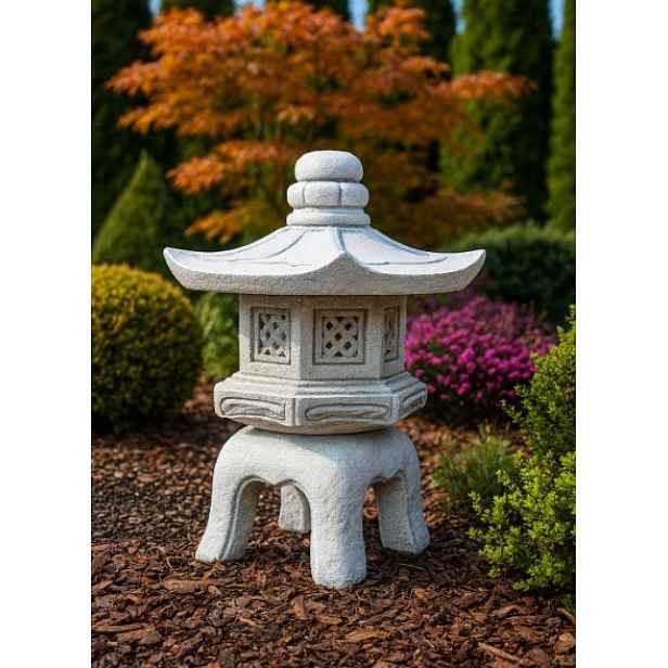 Japonská lampa Pagoda Kiyomizu-dera – ozdoba z architektonického betonu