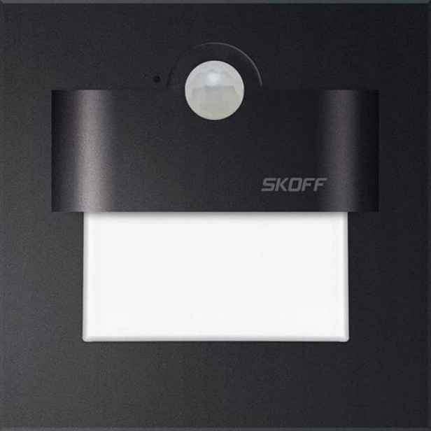 Led schodišťové svítidlo Tango Pir 120 černá matná 10V IP20 3000K Skoff
