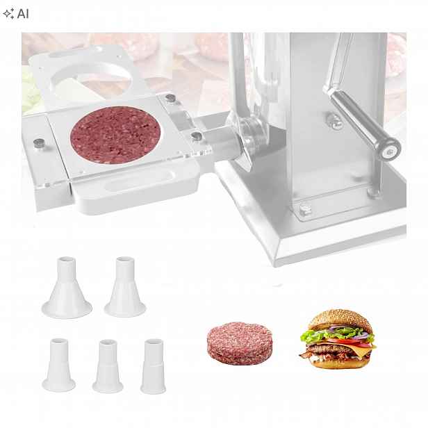 Stroj na hamburgery Lis na hamburgery Forma na hamburgery 5 adaptérů