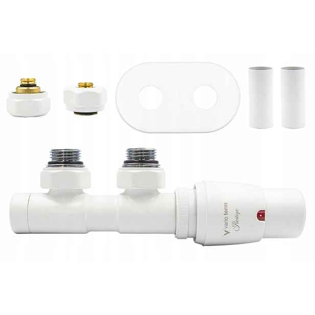 Termostatický ventil 50 mm Twins bílý matný pravý Pex All in One