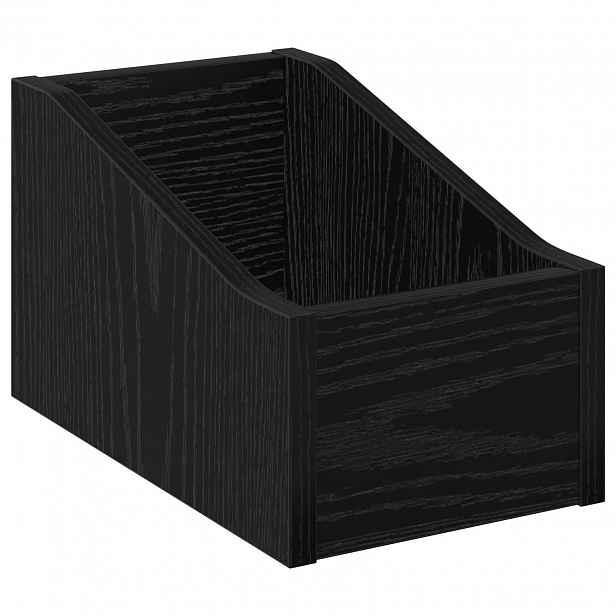 vidaXL Krabice na LP desky Černý dub 18 x 32 x 18 cm Kompozitní dřevo