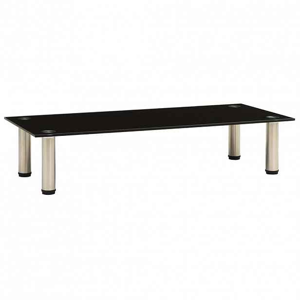 vidaXL TV stolek černý 80 x 35 x 17 cm tvrzené sklo