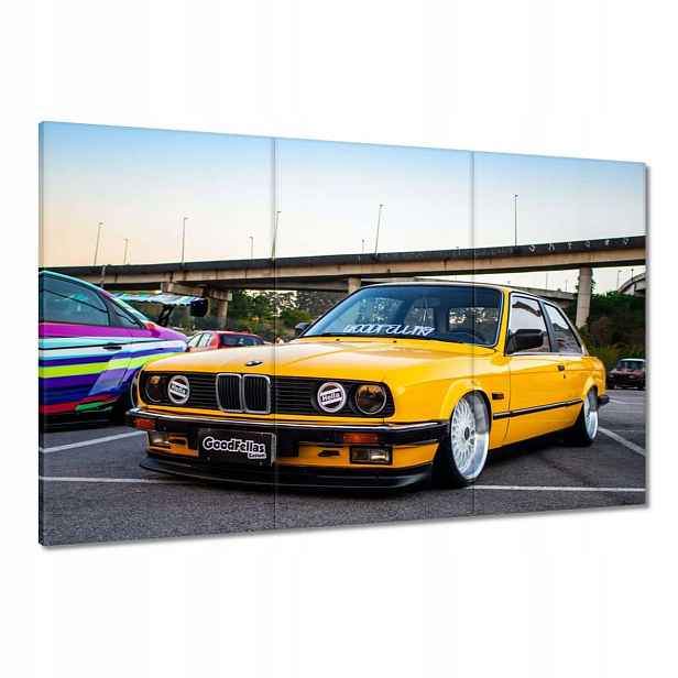Obrazy 120x80 Žluté Bmw Trojka 3 Půda
