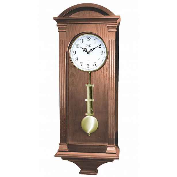 Hnědé Dřevěné Nástěnné Hodiny S Kuranty Jvd N9317.2 Westminster