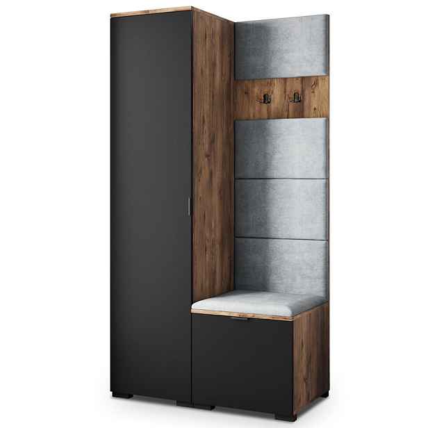 MASSENO MODERNÍ PŘEDSÍŇOVÁ SKŘÍŇ LORI, 95/181/51 cm, dekor dub