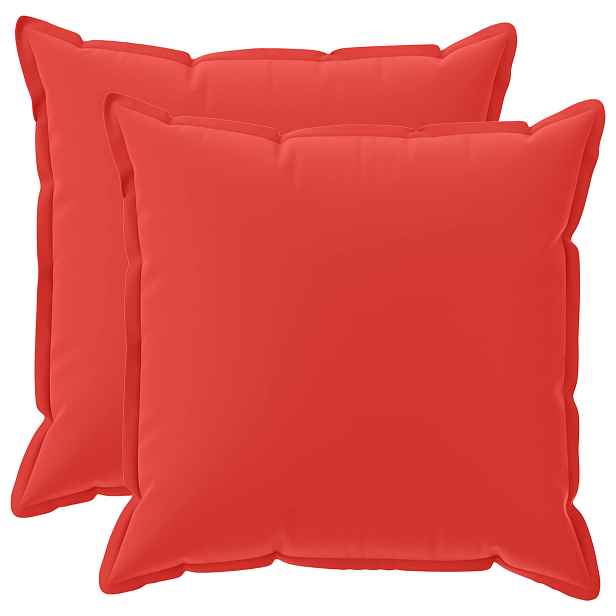 vidaXL Polštář 2 ks HOUTEN Červená 55 x 55 cm Polyester