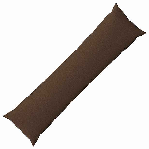 vidaXL Polštář s polštářem HEERLEN Hnědá 40 x 145 cm Textil