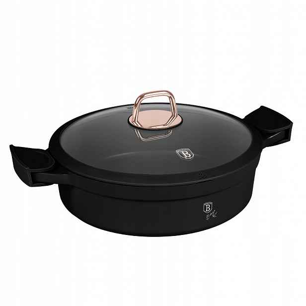 BH-1455 Hrnec granitový nízký 28 cm Berlinger Haus Black Rose Collection
