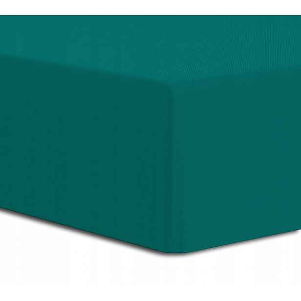 Prostěradlo jersey elastan 220 x 200 s gumičkou zelené na matrace 25 cm