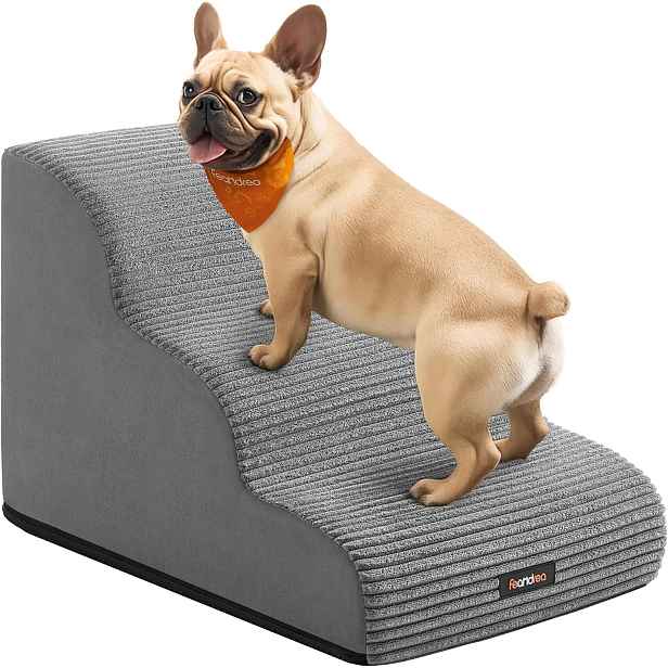 SONGMICS Schody pro psy Fella 40 cm šedé