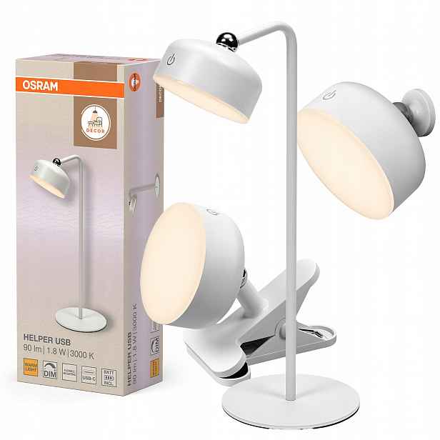 Stolní stolní lampa Klips 3000K Stmívatelná Osram