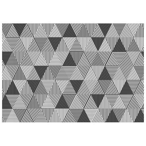Tapeta Geometrické trojúhelníky pruhy šedé minimalismus vinyl 254x184 lepidlo