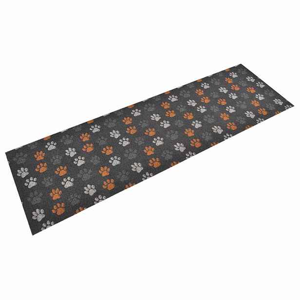 vidaXL Kuchyňský koberec omyvatelný Tlapky 60 x 180 cm samet