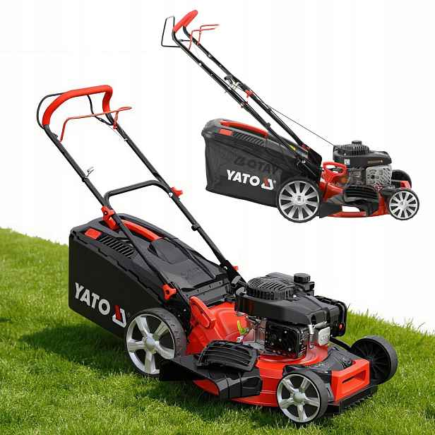 Benzínová sekačka 46 cm 2,4 kW koš 62 l s pohonem Yato YT-85525