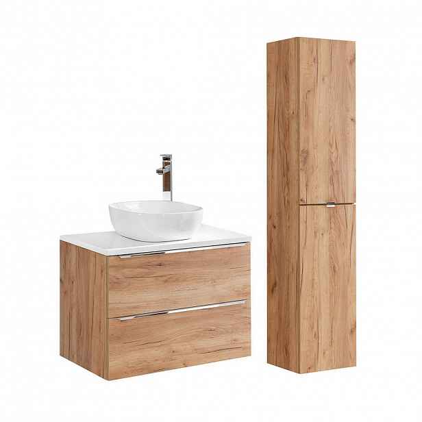 Petits-meubles KOUPELNOVÝ NÁBYTEK 80.4cm duben 2er-Set Dřevo
