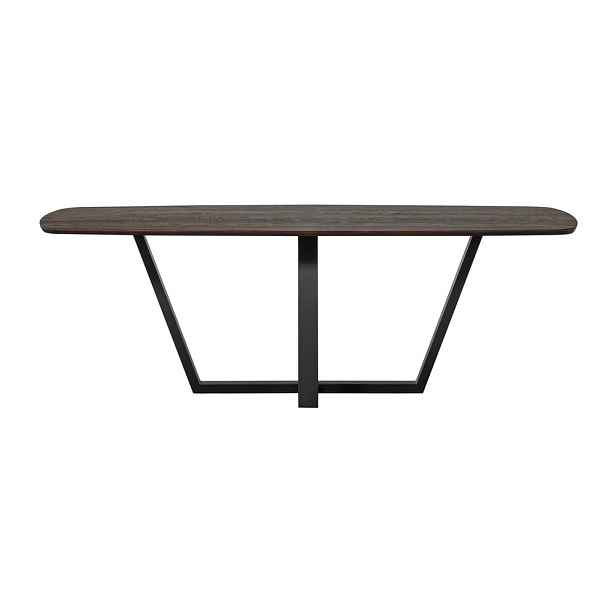 Jídelní stůl s deskou z dubového dřeva 100x220 cm Tablo – WOOOD