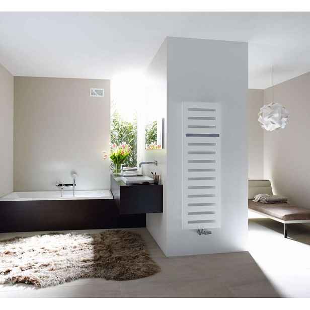 Zehnder Metropolitan Bar - Koupelnový radiátor 123x60 cm, středové připojení 5 cm, bílý lak MEP-120-060