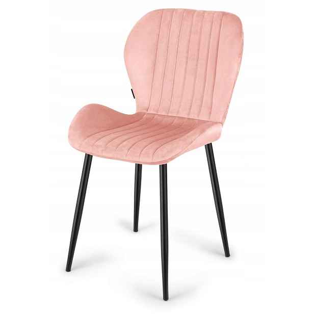 Čalouněné křeslo Monti Velvet Pink Lugano
