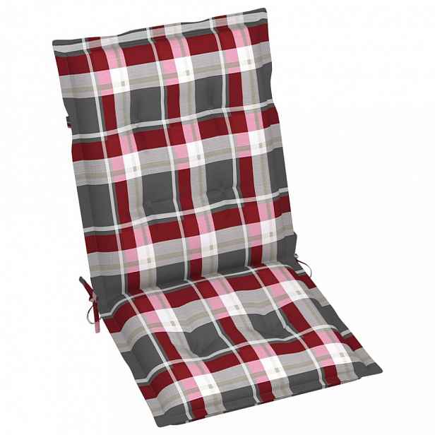 Podušky na zahradní židle 2 ks Dekorhome Bílá / červená