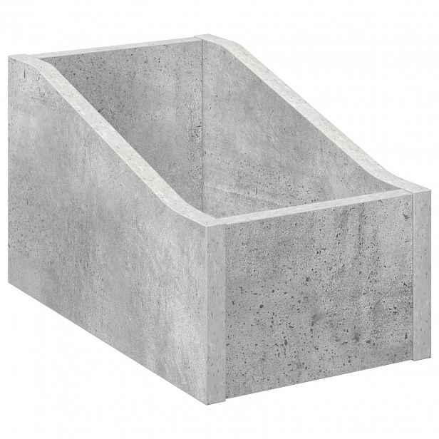 vidaXL Krabice na LP desky Betonově šedá 18 x 32 x 18 cm