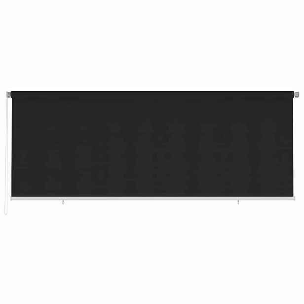 vidaXL Venkovní roleta 405 (Š) x 140 (V) cm černá HDPE