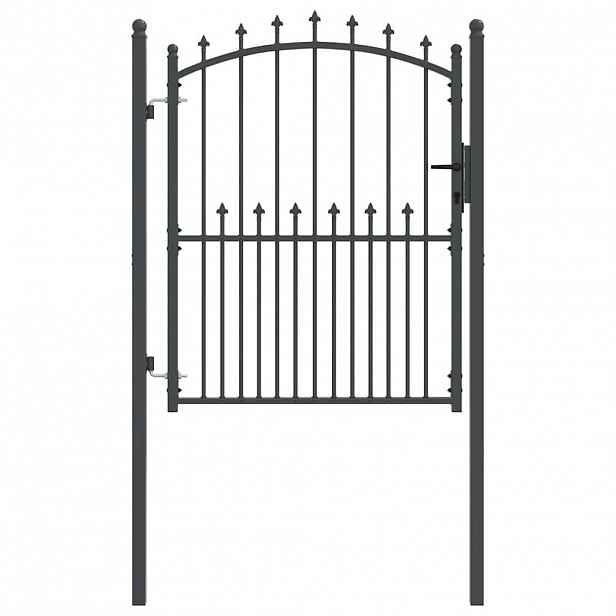 vidaXL Brána s hroty EMMEN 104 x 117 cm Zamykatelné