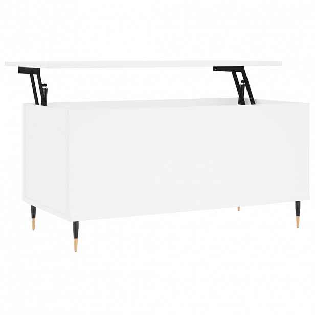 vidaXL Konferenční stolek bílý 90 x 44,5 x 45 cm kompozitní dřevo