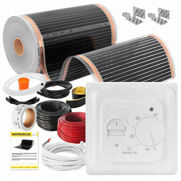 Set Fólie Vyhřívací Podložka Infračervená 160W 10 m²