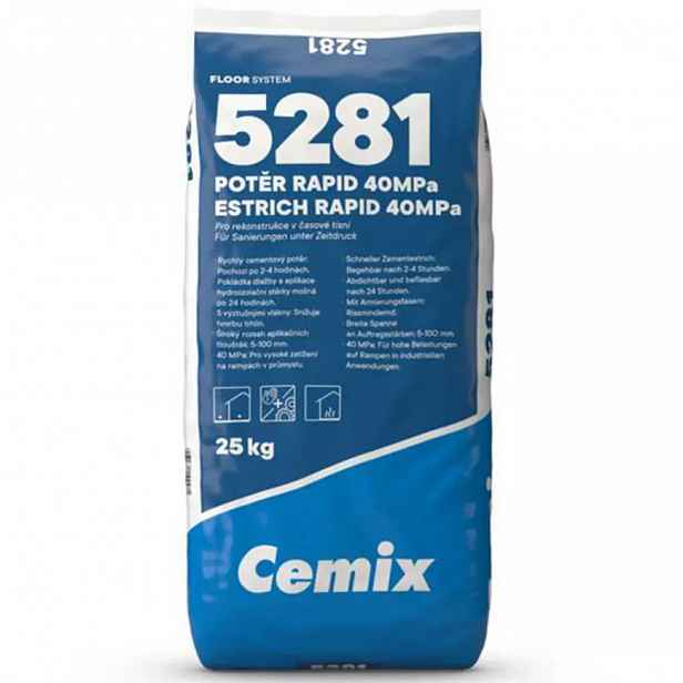 Cemix rychle betonový potěr 40 MPa 25 kg