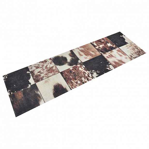 vidaXL Kuchyňský koberec omyvatelný Zvířecí kůže 60 x 180 cm samet